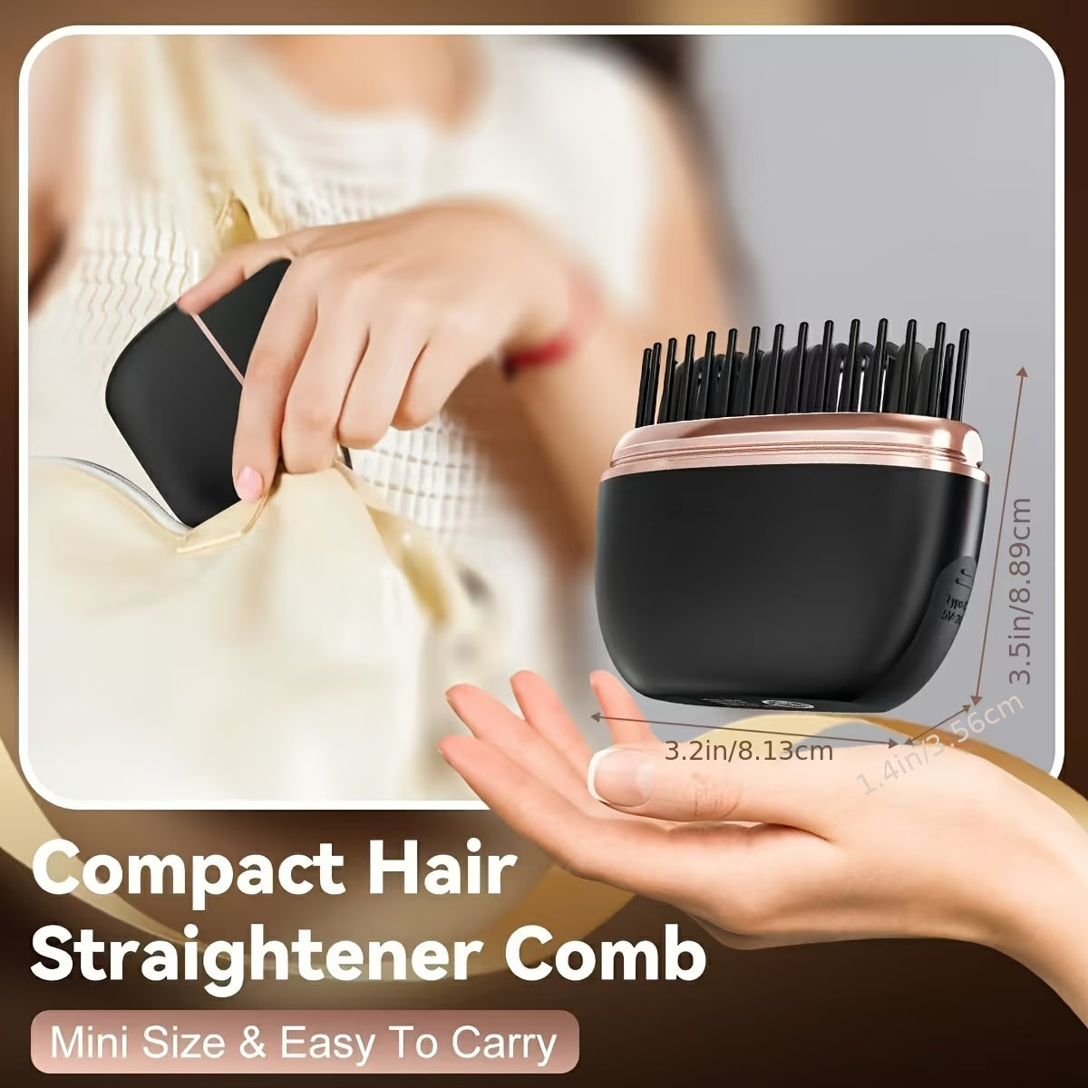 Cordless hair straightner